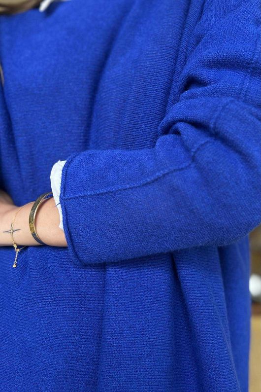 Conrad Oversized Boxy Knit Lapis